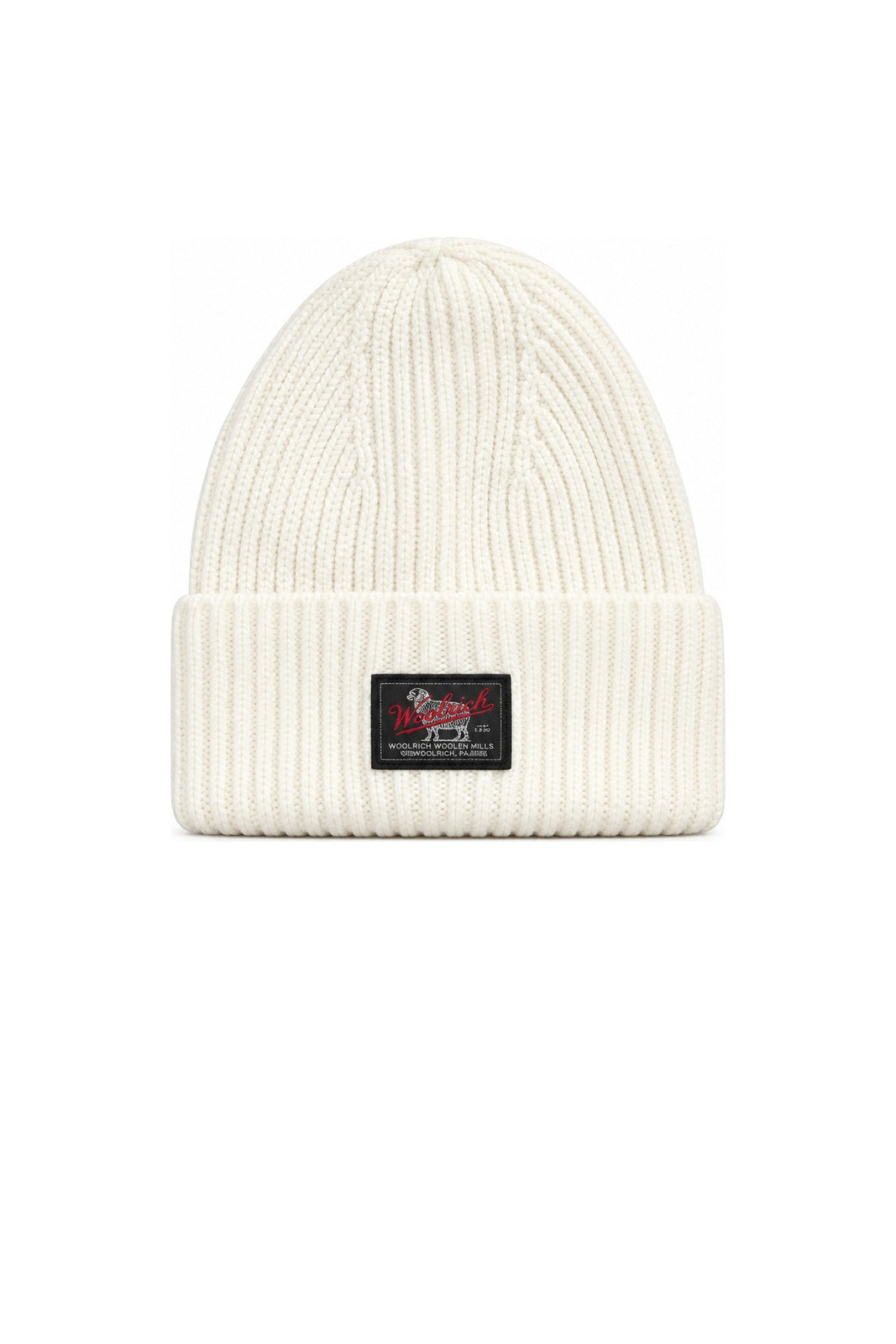 Woolrich Berretto WM Patch Beamie / Panna
