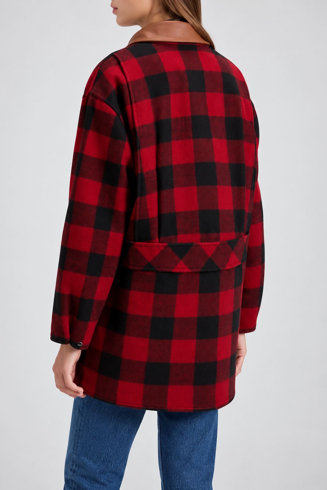 Woolrich Cappotto Donna Barn Check