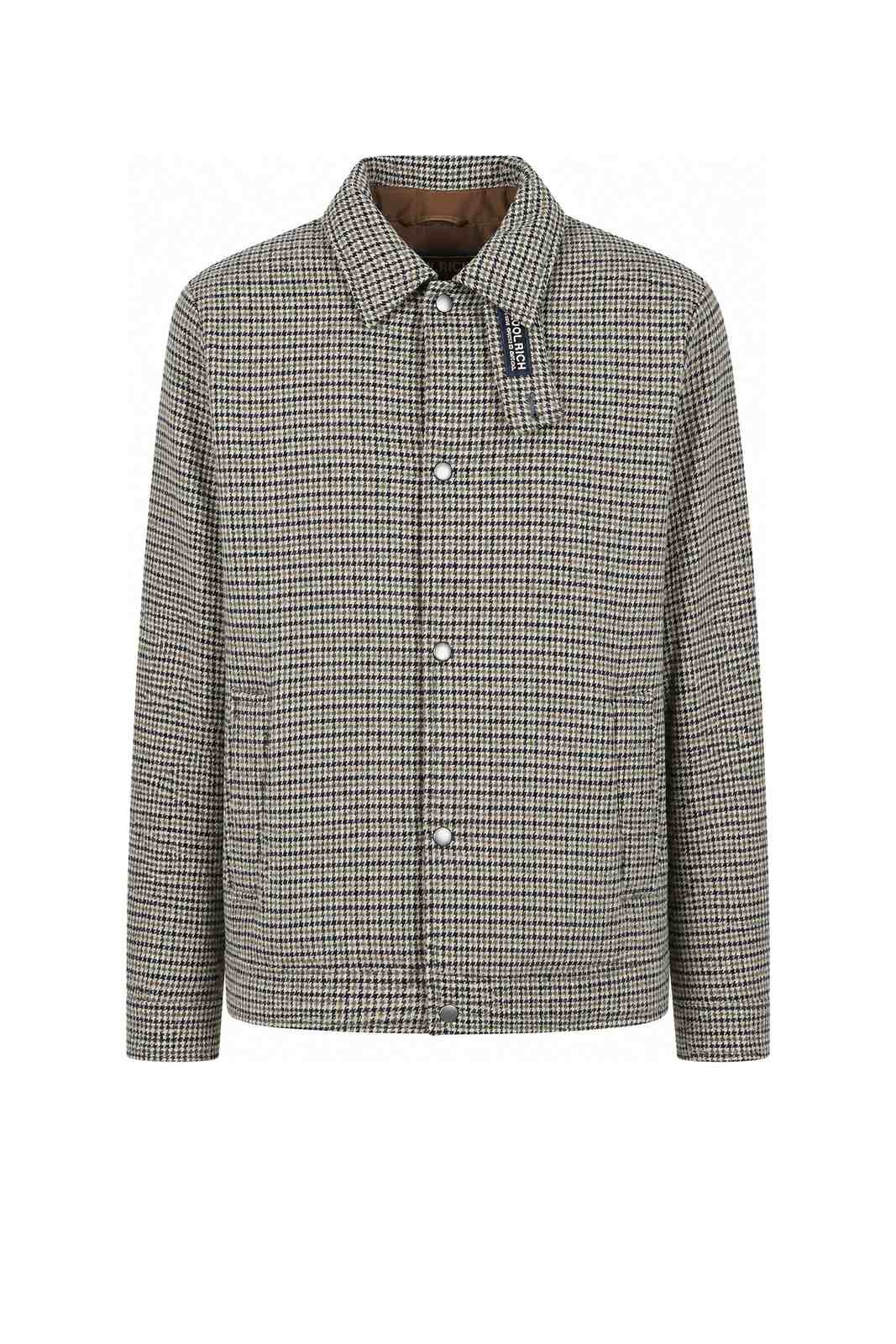 Woolrich Giacca Uomo Wool Check Keating Shirt Jacket