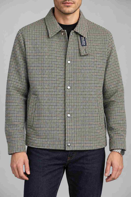 Woolrich Giacca Uomo Wool Check Keating Shirt Jacket