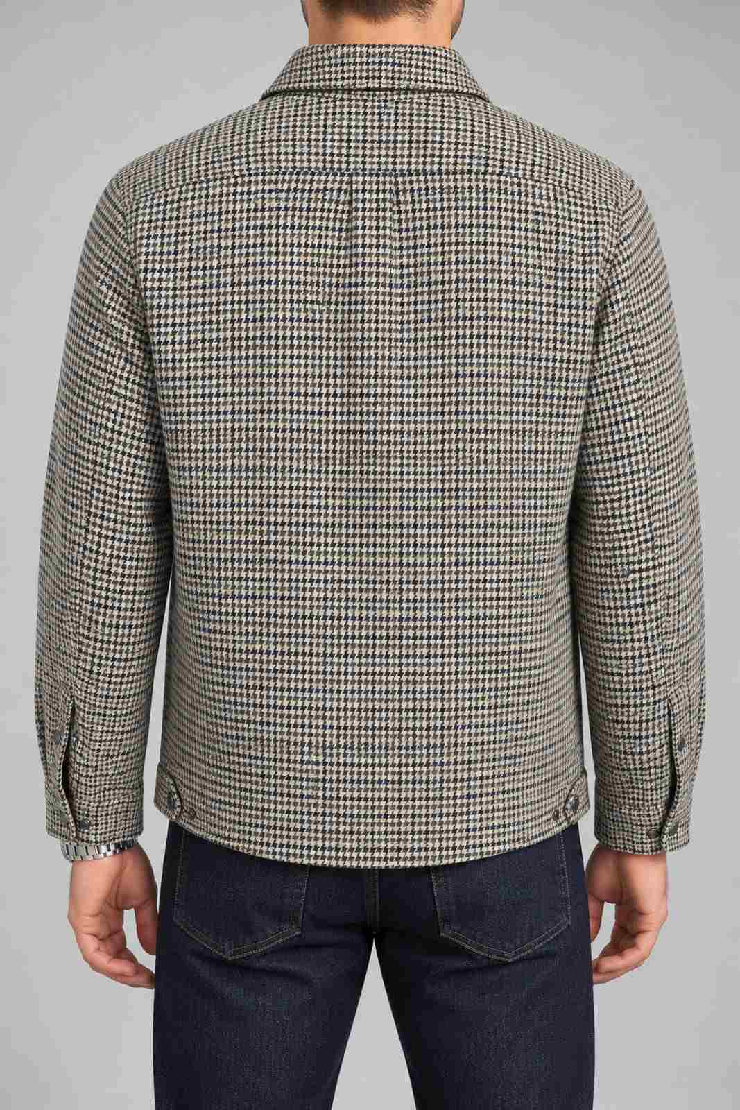 Woolrich Giacca Uomo Wool Check Keating Shirt Jacket