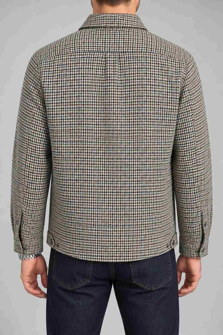 Woolrich Giacca Uomo Wool Check Keating Shirt Jacket