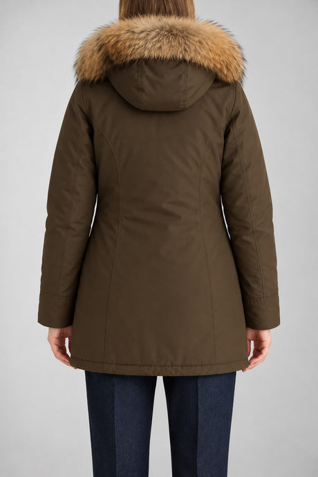 Woolrich Parka Donna Artic Raccoon / Caffè