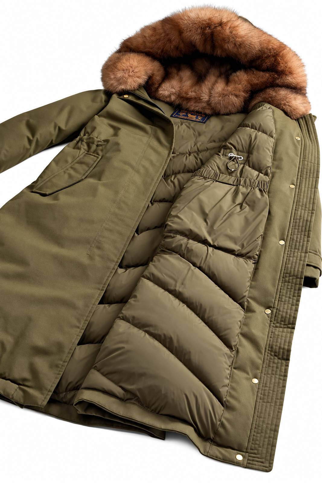 Woolrich Parka Donna Best Cotton Faux Fur Parka