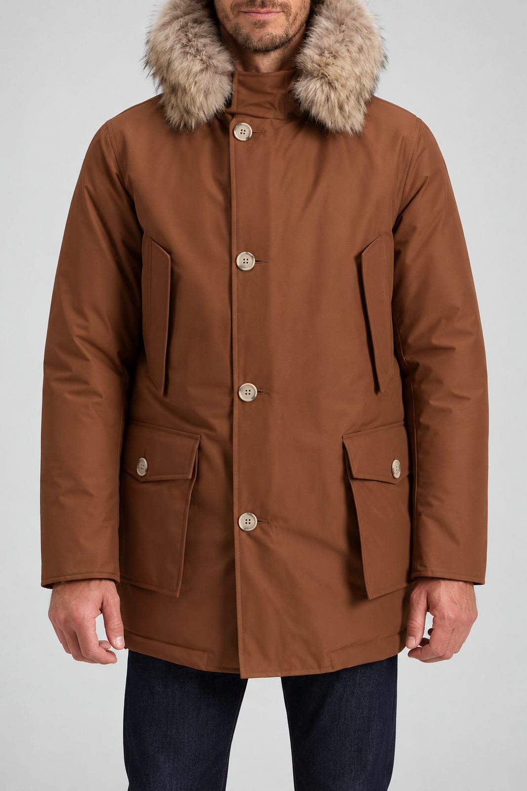 Woolrich Parka Uomo Artic Detachable Fur / Terra