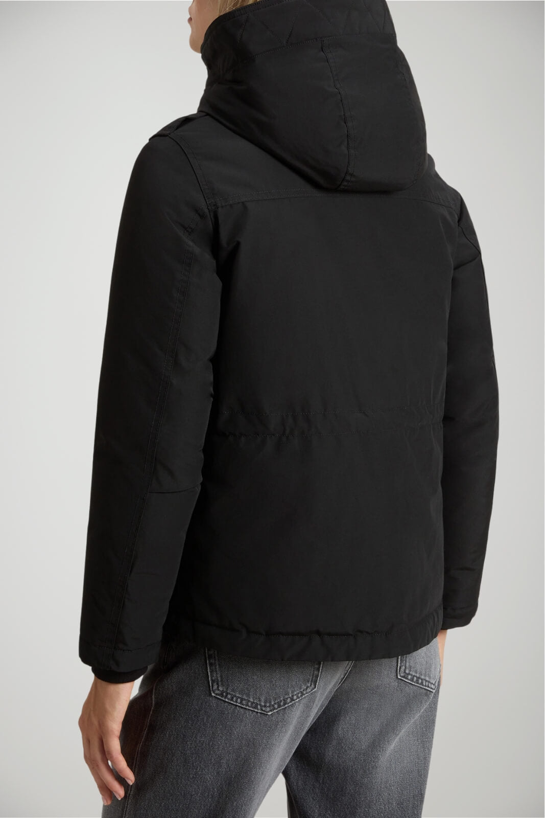 Giubbino da donna Woolrich in ramar con cappuccio