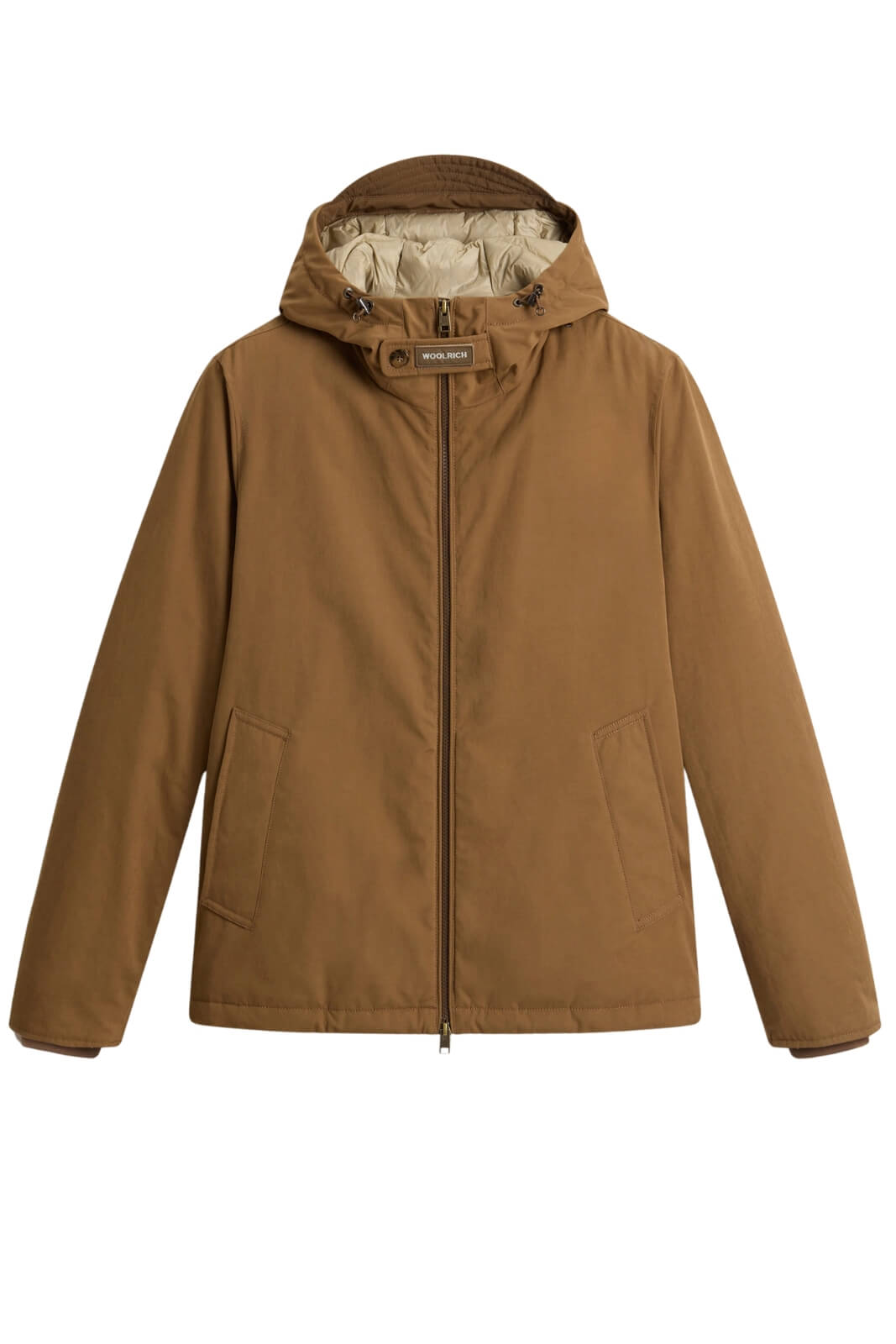 Giubbino da uomo Woolrich con cappuccio in tessuto pacific mountain