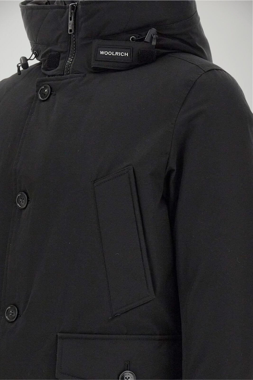 Parka da uomo Woolrich in tessuto cordura con cappuccio