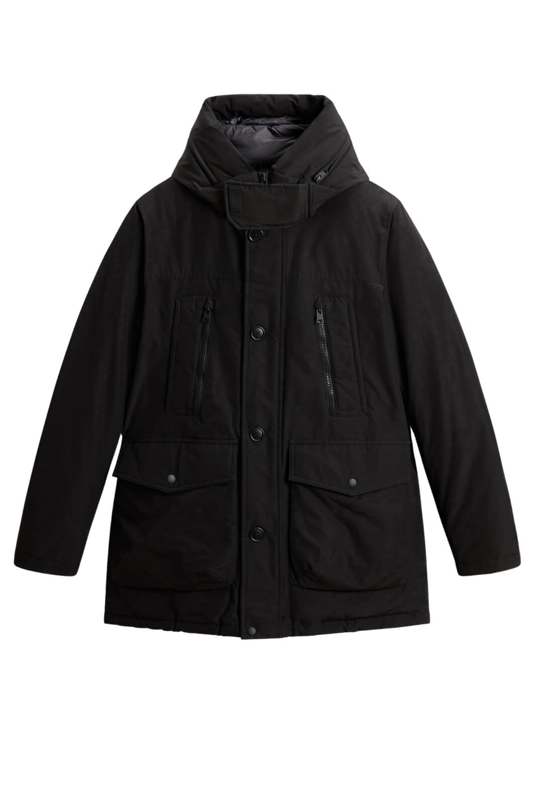 Parka da uomo Woolrich in ramar cloth con cappuccio