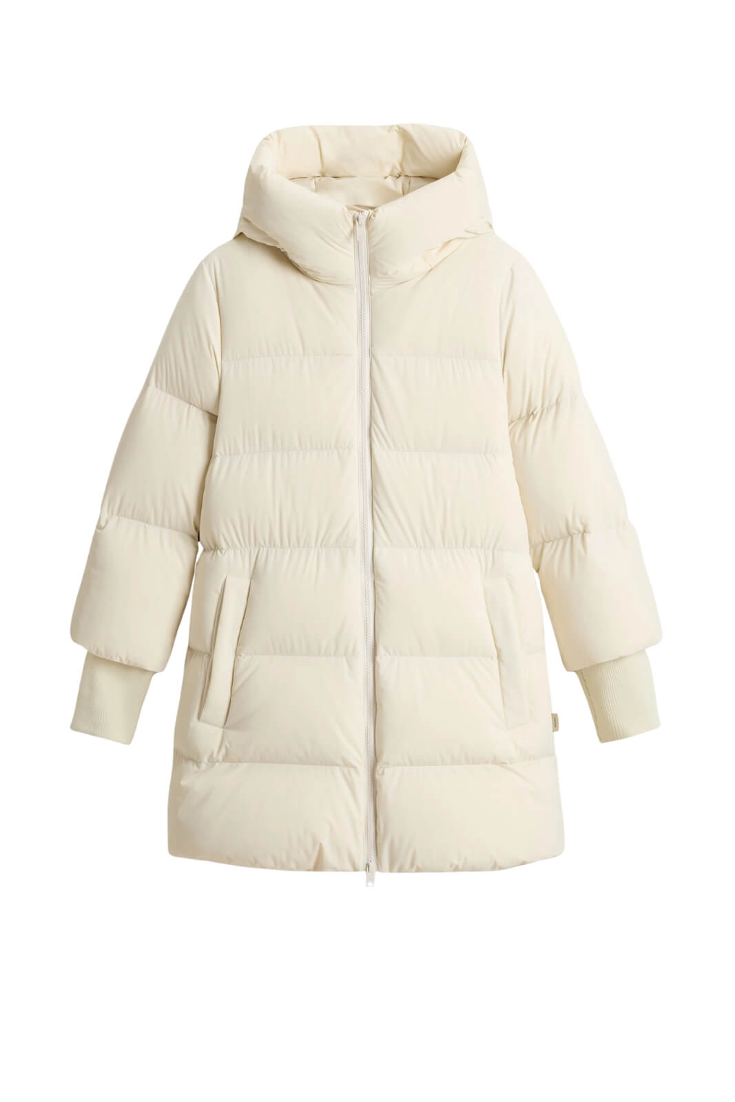 Piumino da donna Woolrich trapuntato con cappuccio