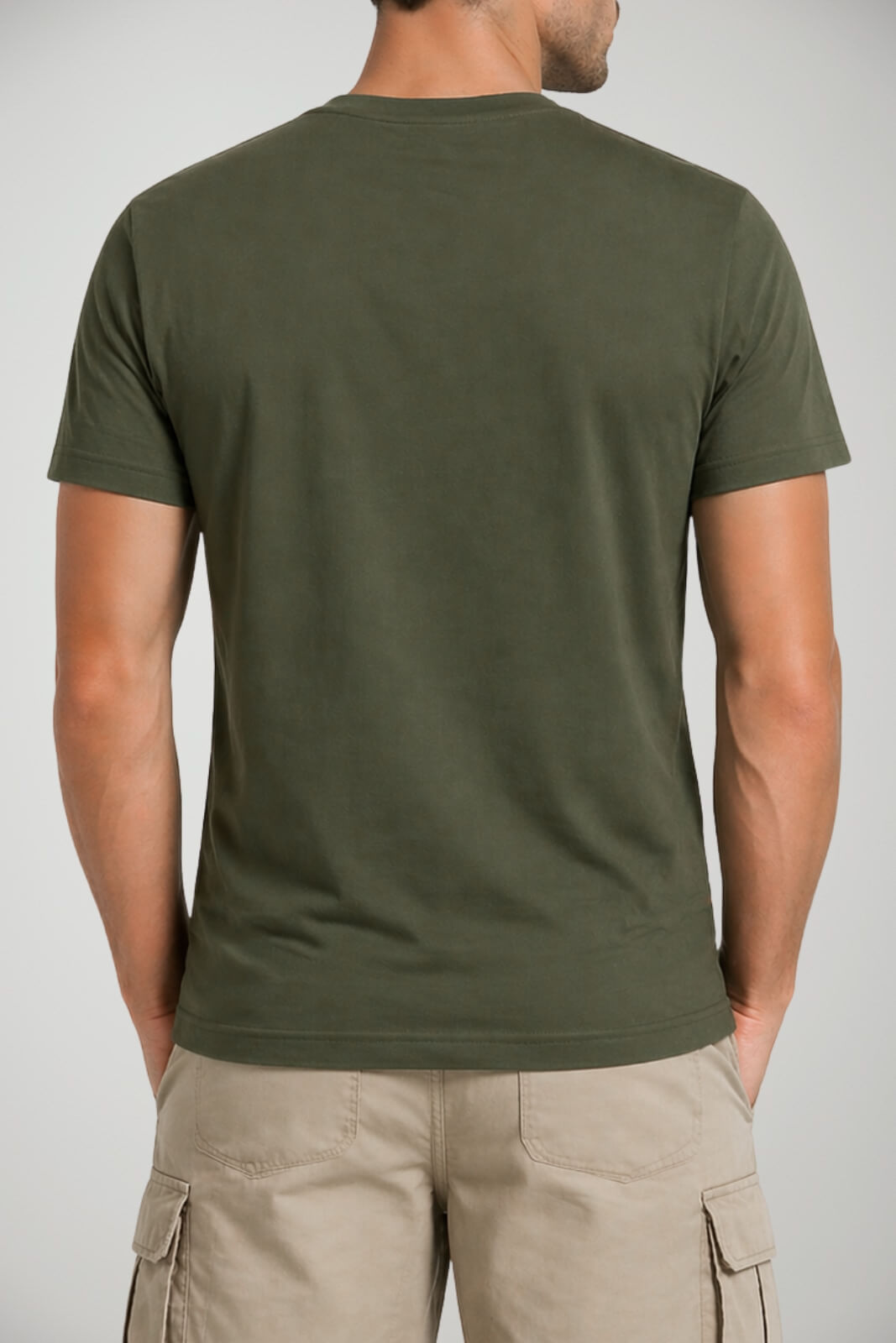 T-shirt da uomo Woolrich in cotone a maniche corte con logo