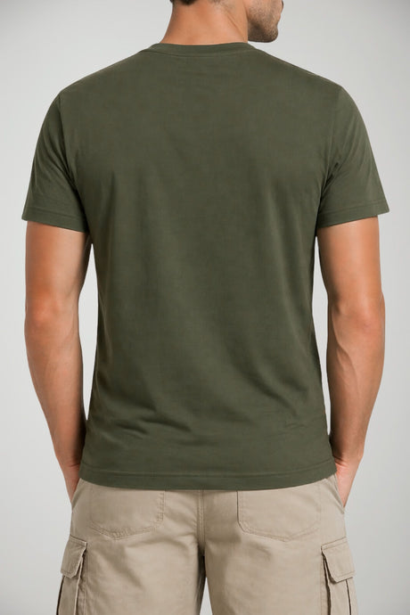 T-shirt da uomo Woolrich in cotone a maniche corte con logo
