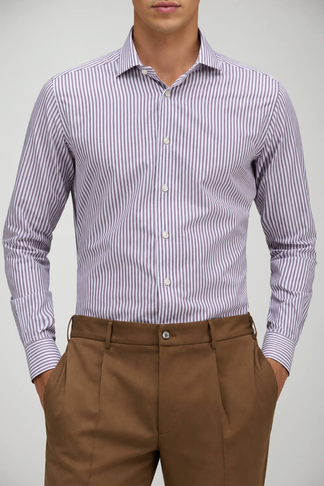 Xacus Camicia Uomo Travel Tailor Fit Rigata