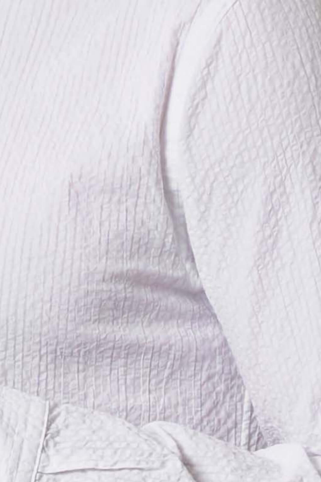 Camicia da uomo Xacus in seersucker bianco