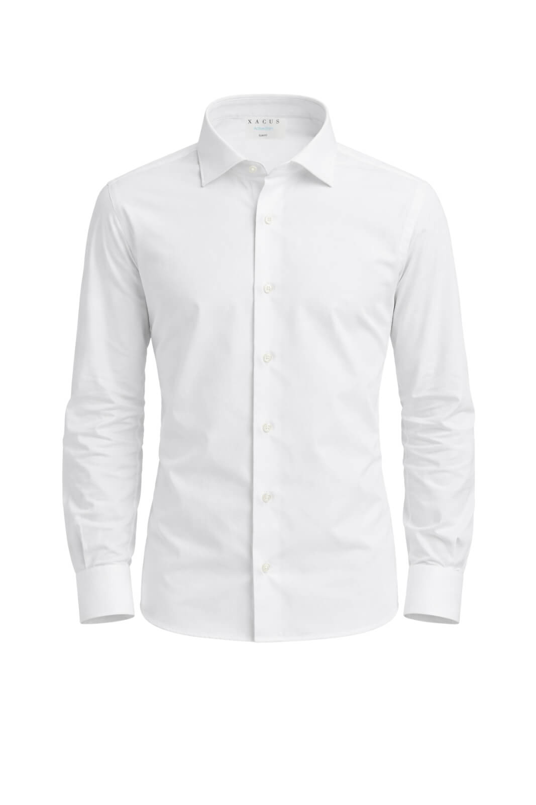 Camicia da uomo Xacus bianca con bottoni