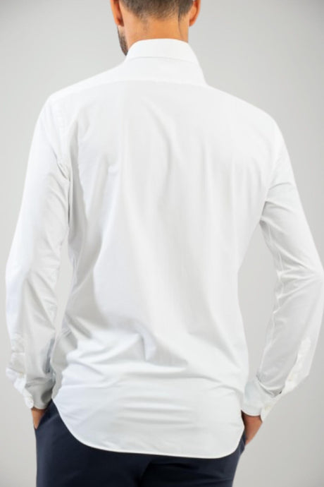 Camicia da uomo Xacus bianca con bottoni