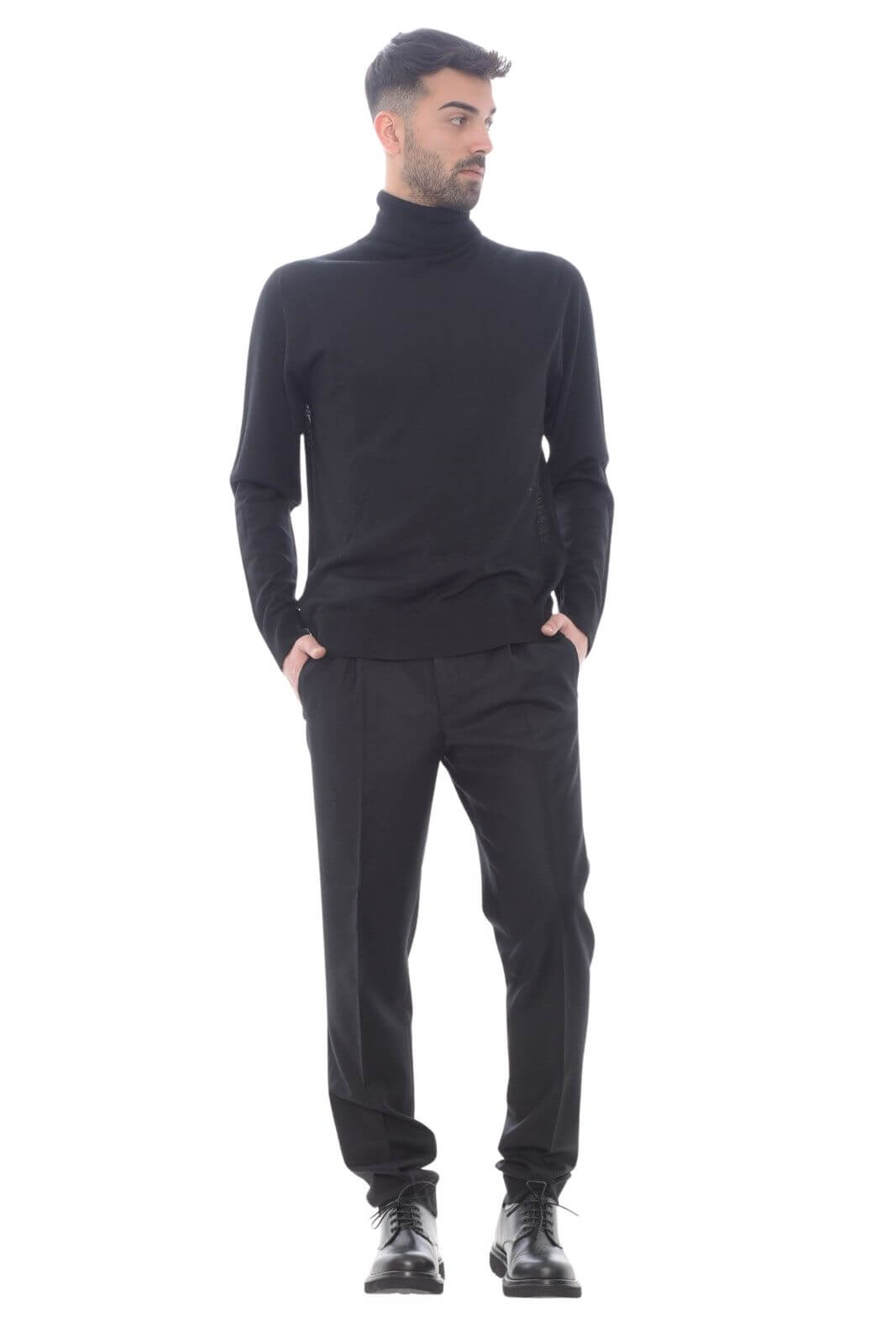 Incotex pantaloni uomo con pinces