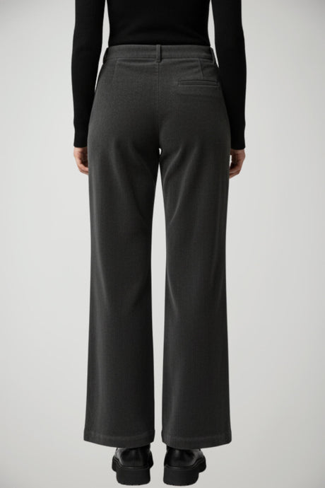 Pantaloni da donna Zhelda a palazzo in velluto a coste