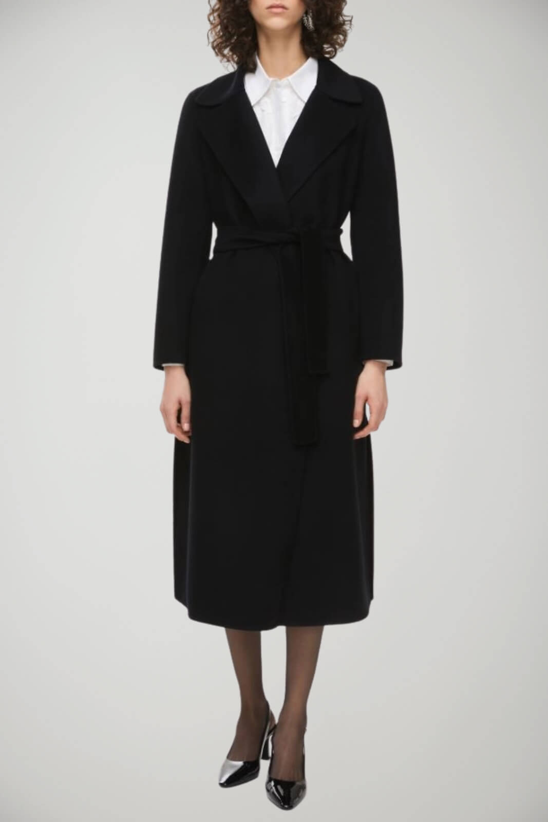 Cappotto da donna I Blues a vestaglia in panno fronte 1