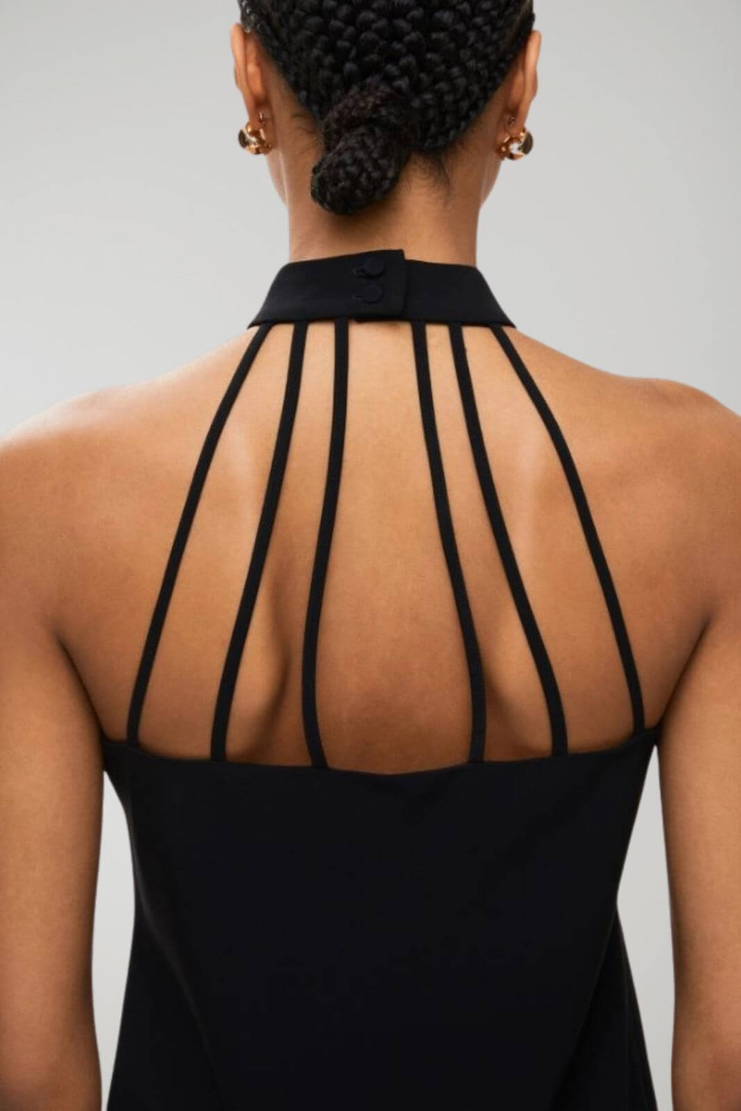 i Blues Abito Donna in crepe con scollo americano