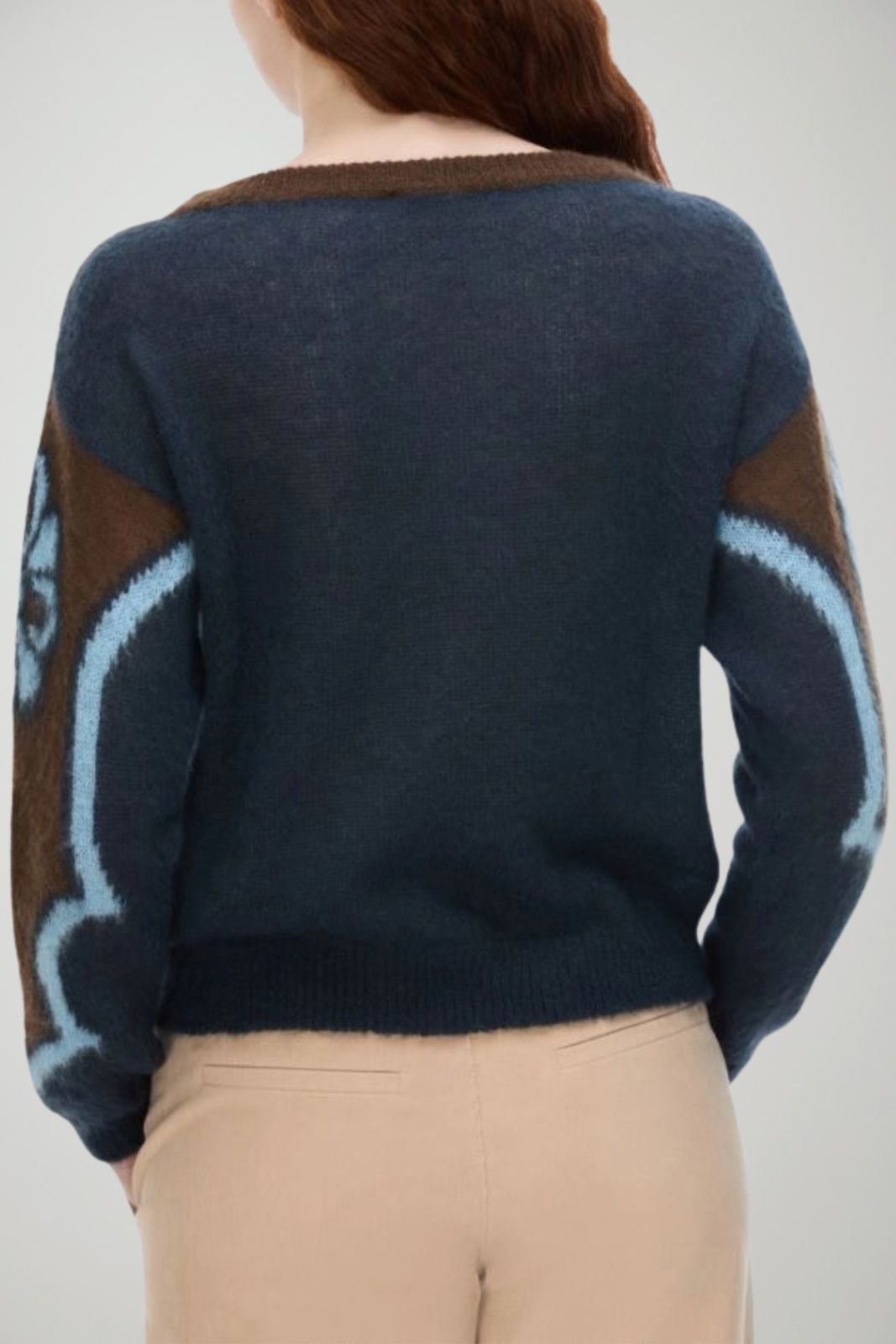 i Blues Maglia Donna con intarsio jacquard / Blu