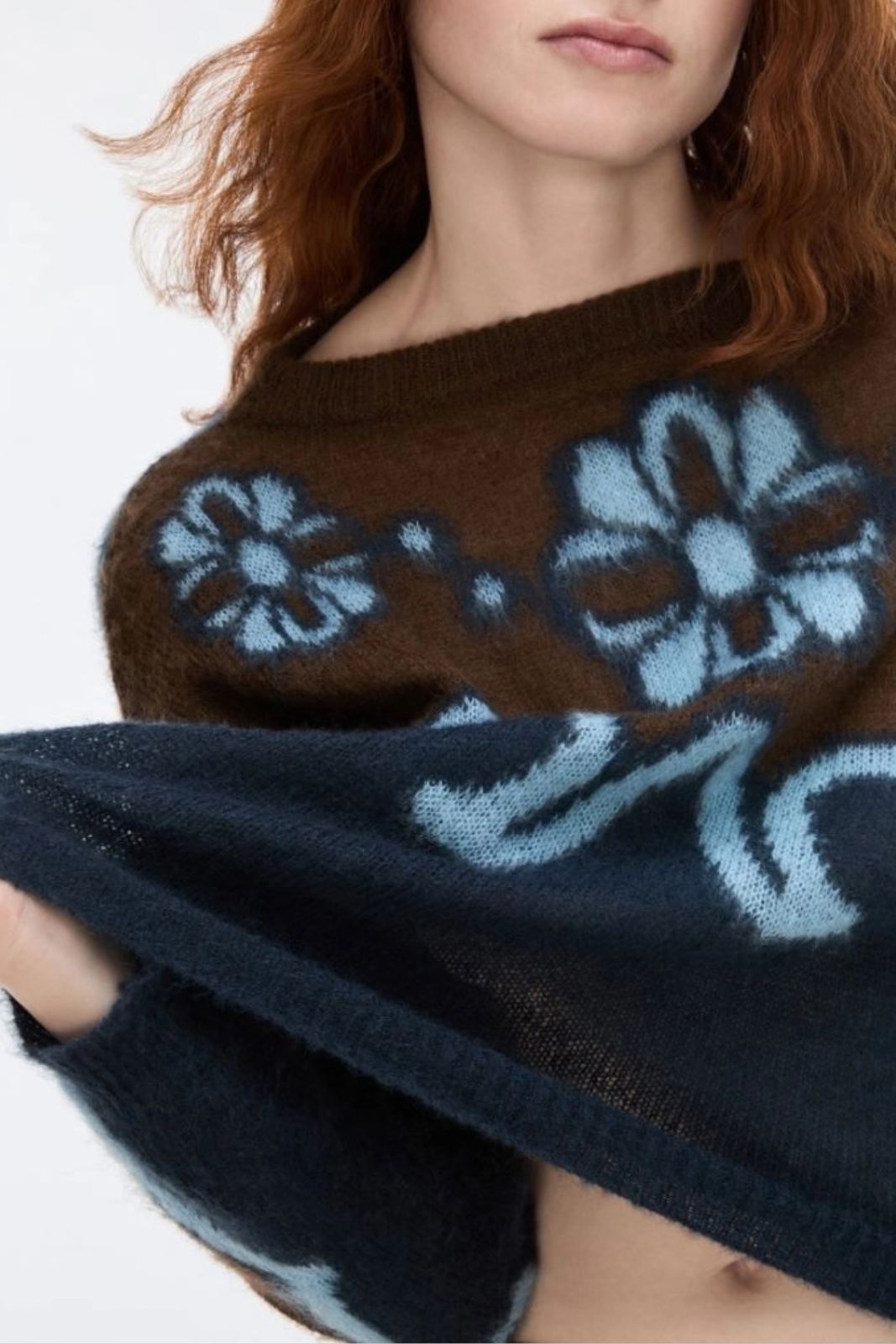i Blues Maglia Donna con intarsio jacquard / Blu