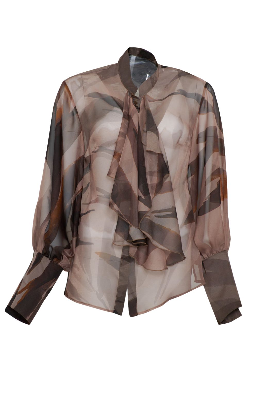 Imperial camicia donna a fantasia in trasparenza