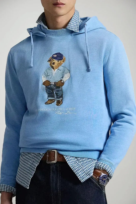 Polo Ralph Lauren Felpa Uomo con cappuccio stampa bear