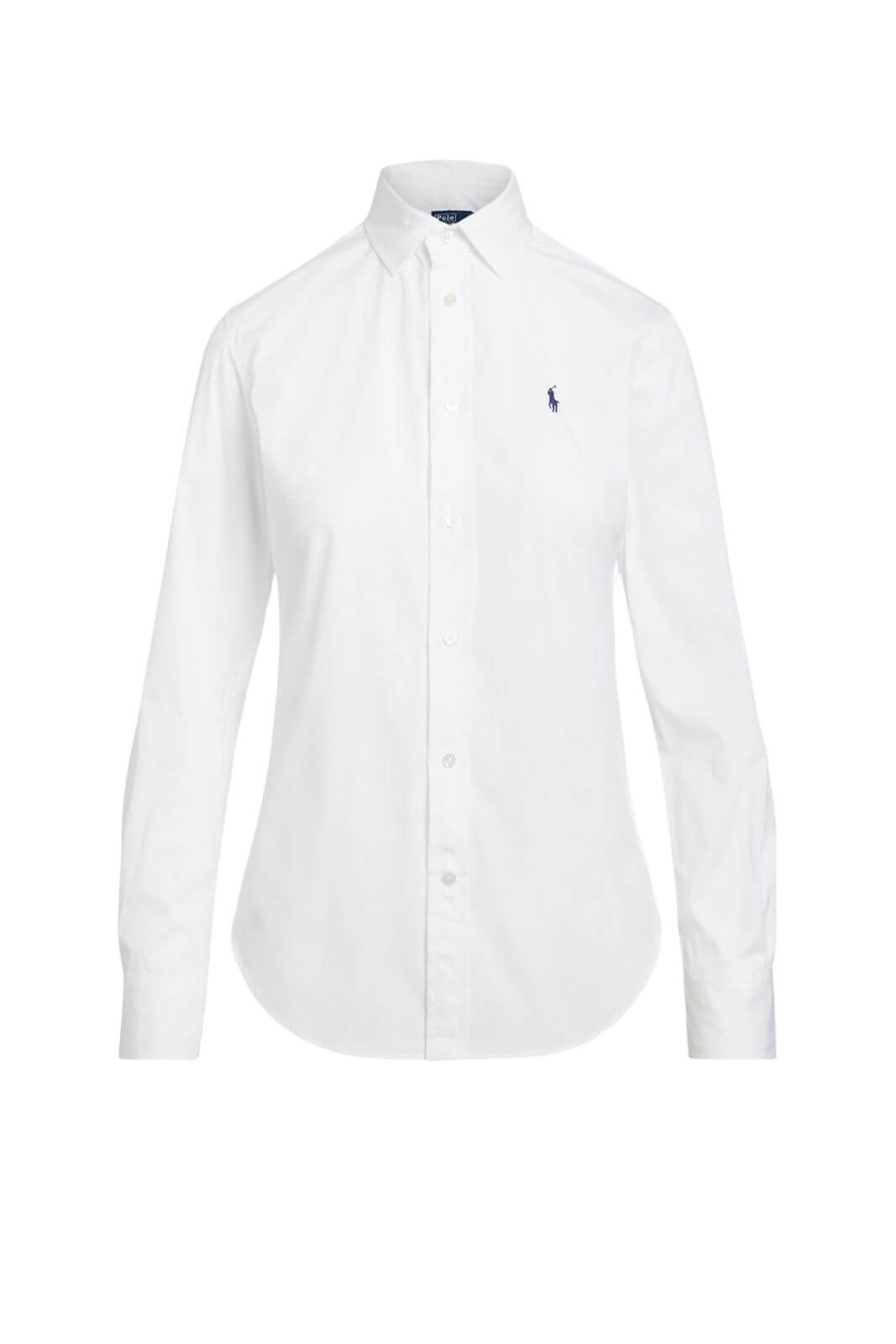 Camicia da donna Polo Ralph Lauren in cotone con logo fronte