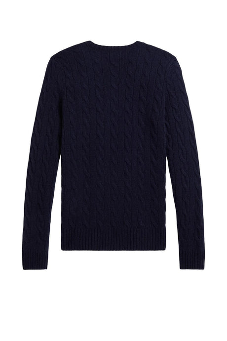 Maglione da donna Polo Ralph Lauren a trecce con logo retro