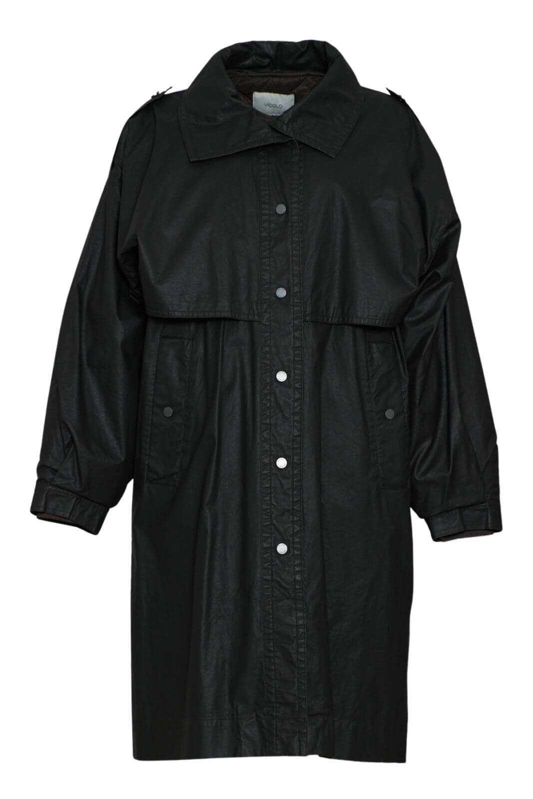 Vicolo impermeabile donna effetto doppio capo