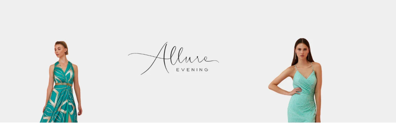 Banner Allure Evening con due modelle indossatrici