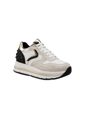 Voile Blanche Women's Sneakers with Studded Back Effect