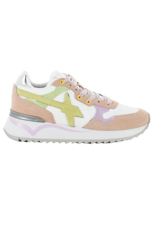 W6YZ Women's Sneakers in Suede and Technical Fabric