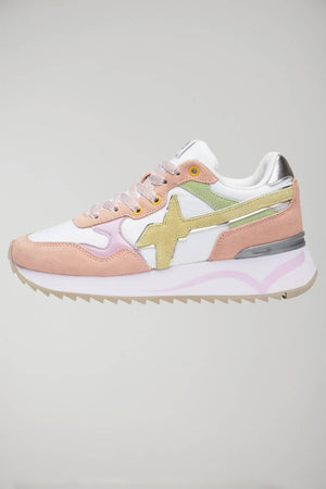 W6YZ Women's Sneakers in Suede and Technical Fabric