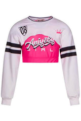 Sudadera corta y top de malla Aniye by Girl para niñas