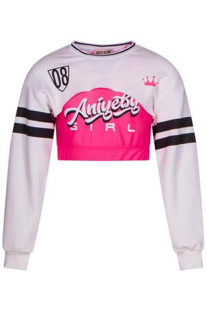 Sudadera corta y top de malla Aniye by Girl para niñas
