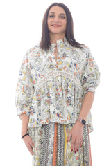 Blusa de mujer Ermanno flores