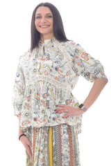 Blusa de mujer Ermanno flores