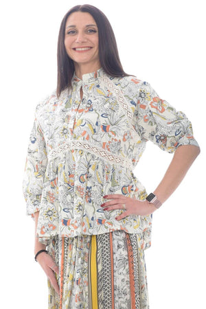 Blusa de mujer Ermanno flores