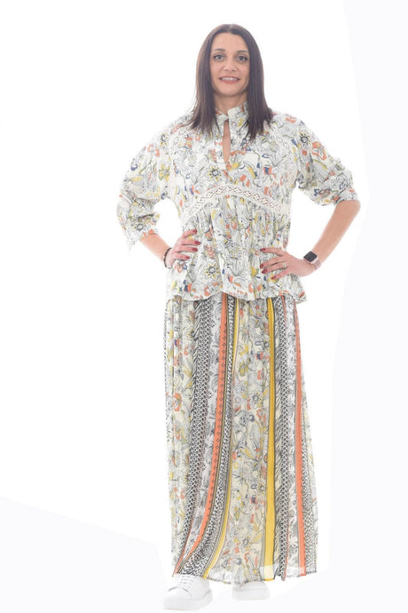 Blusa de mujer Ermanno flores