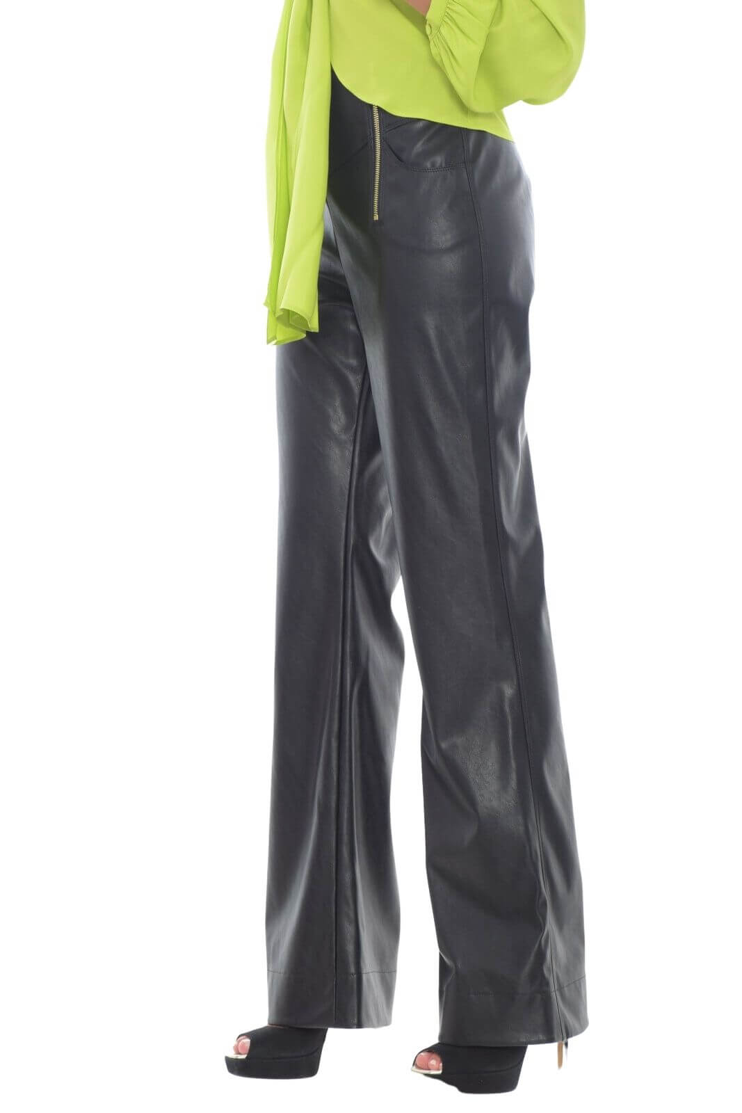 Pinko PARAGAS women's trousers in imitation leather