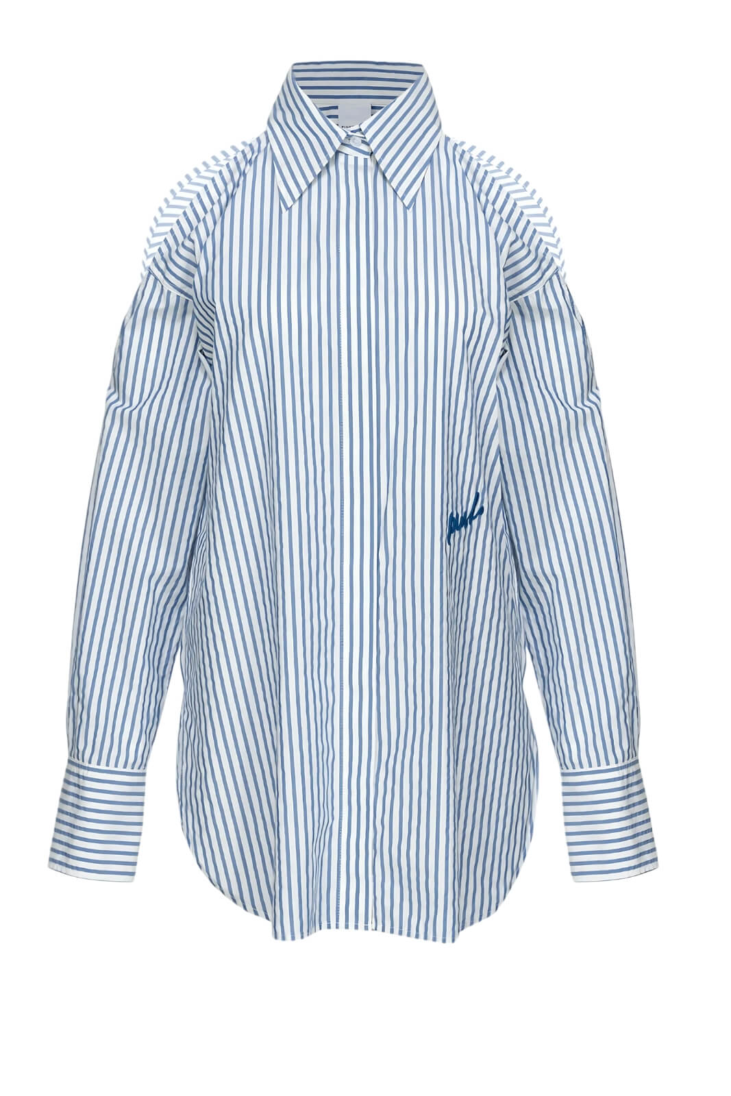 Camisa de mujer Pinko a rayas con hombros descubiertos CANTERNO