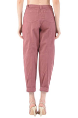 Pantalón zanahoria de mujer Pinko en tejido de caballería POLISSENA