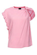 Blusa de mujer Pinko de georgette con rizos TINDARO