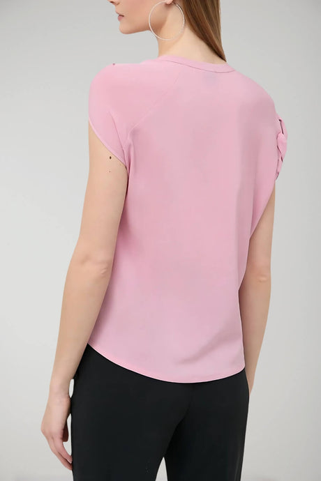 Blusa de mujer Pinko de georgette con rizos TINDARO