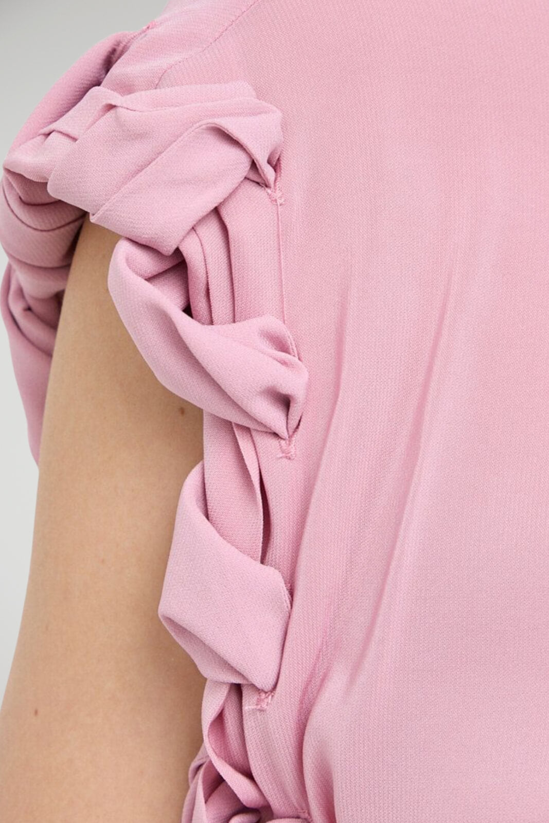 Blusa de mujer Pinko de georgette con rizos TINDARO