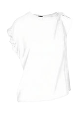 Blusa de mujer Pinko de georgette con rizos TINDARO