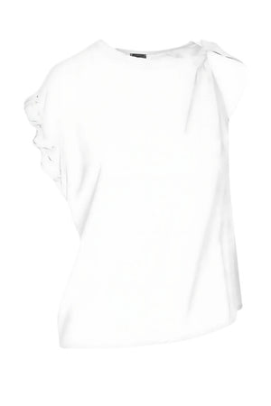 Blusa de mujer Pinko de georgette con rizos TINDARO