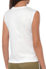 Pinko Women's Sleeveless T Shirt with Crossed Strings TAXI DRIVER